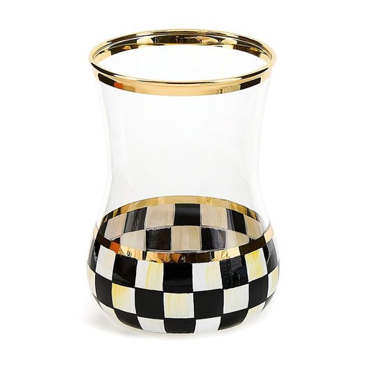 Courtly Check Tea Glass by MacKenzie - Childs - |VESIMI Design|