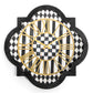 Courtly Check Tile Wall Clock MacKenzie - Childs - |VESIMI Design| Luxury Bathrooms and Home Decor