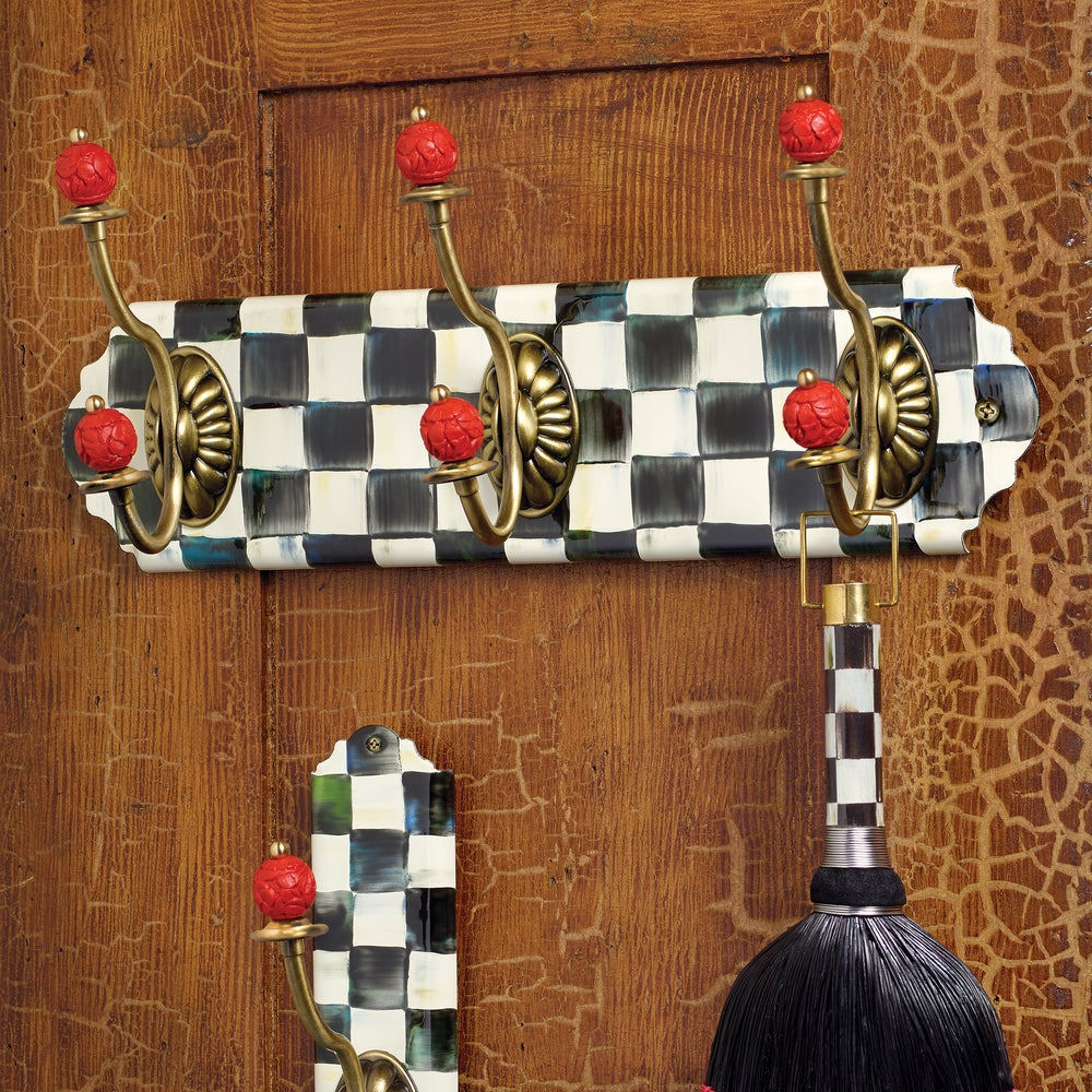 Courtly Check Triple Wall Hook by MacKenzie-Childs