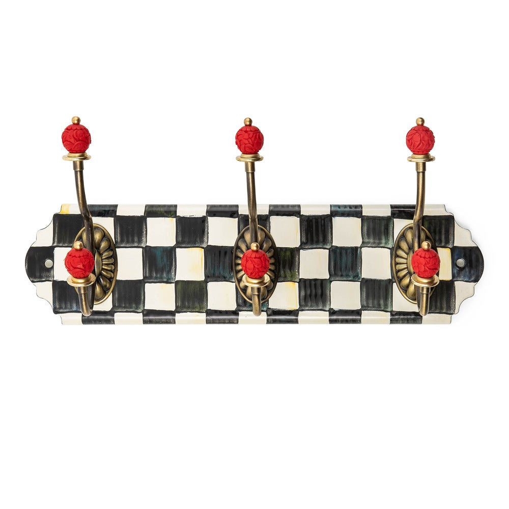 Courtly Check Triple Wall Hook by MacKenzie-Childs