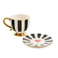 Courtly Stripe Cappuccino Cup MacKenzie-Childs