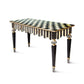 Courtly Stripe Console Table by MacKenzie-Childs / Special Order