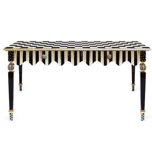 Courtly Stripe Console Table by MacKenzie-Childs / Special Order