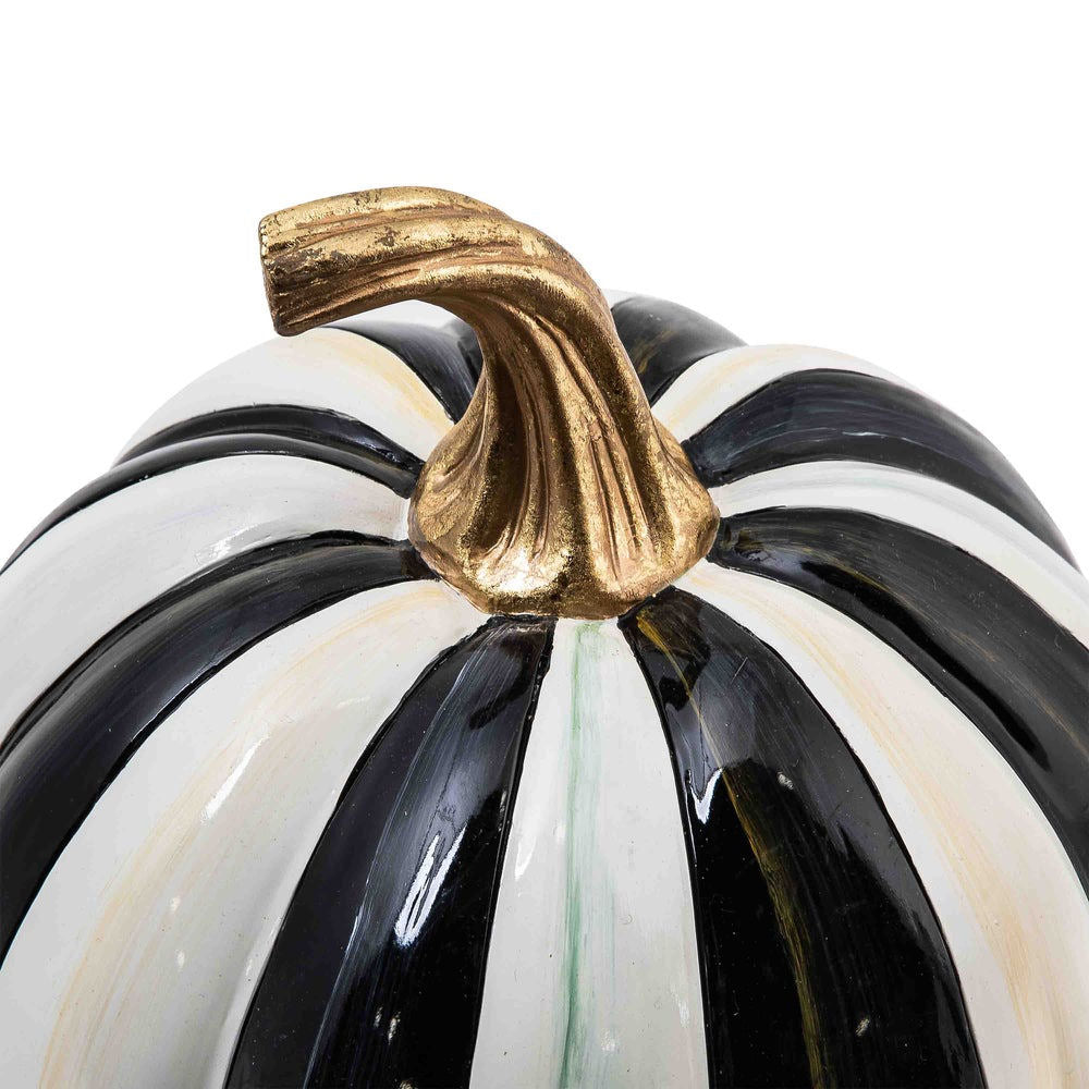 Courtly Stripe Glossy Small Pumpkin