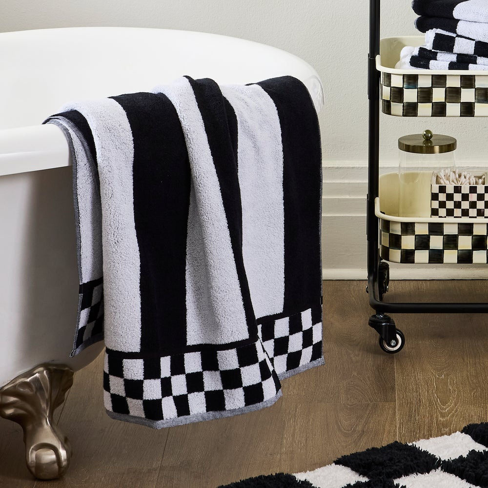 Courtly Striped Bath Towel MacKenzie-Childs