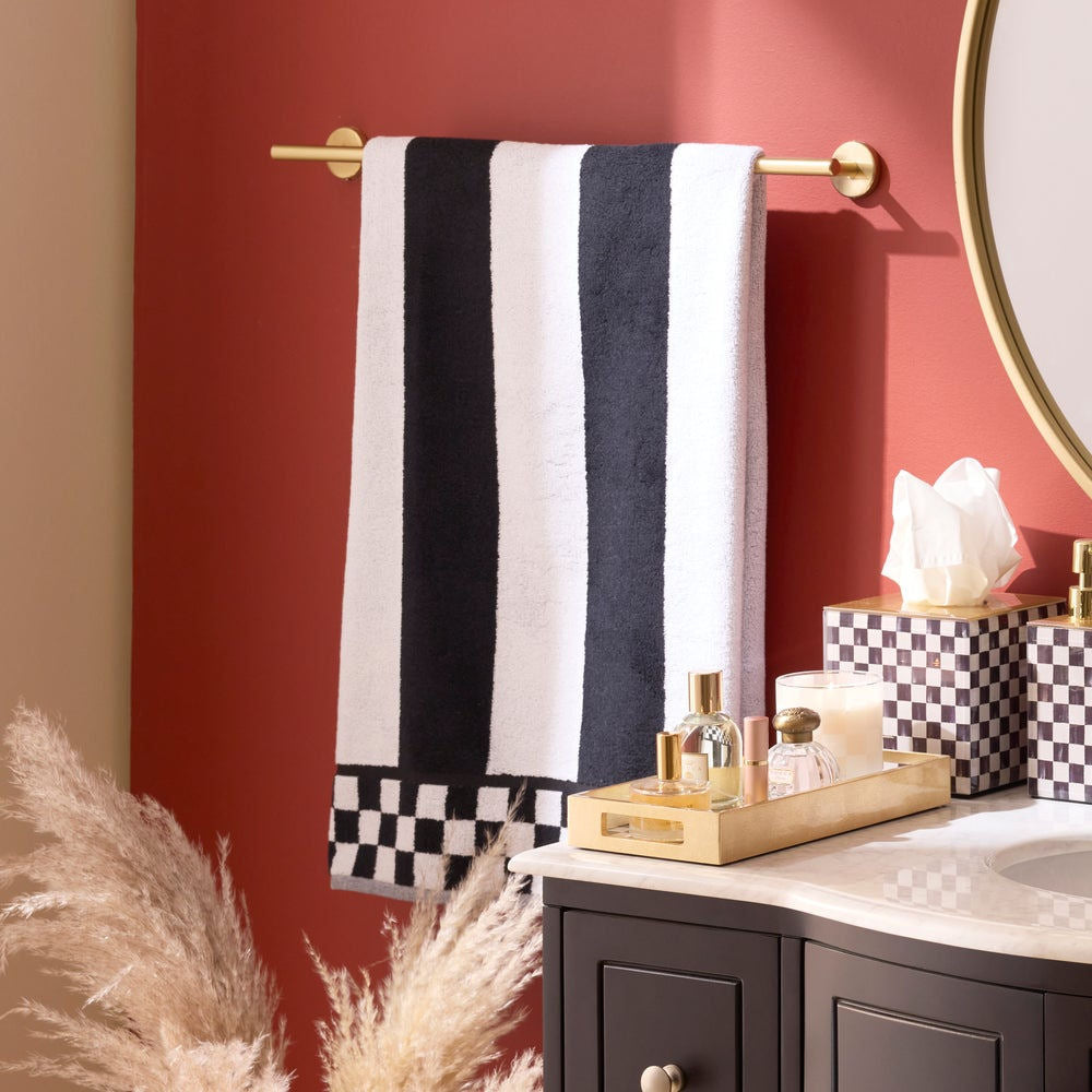 Courtly Striped Bath Towel MacKenzie-Childs