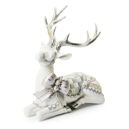 Crystal Palace Resting White Deer - |VESIMI Design| Luxury Bathrooms and Home Decor