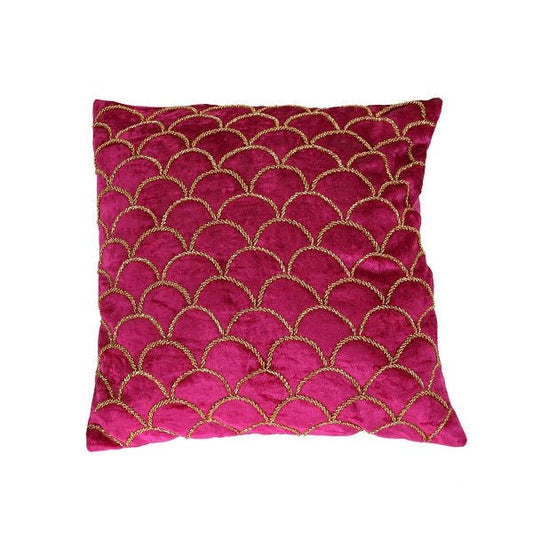 Cushion with Bead Decoration Mermaid Pink - |VESIMI Design| Luxury Bathrooms and Home Decor