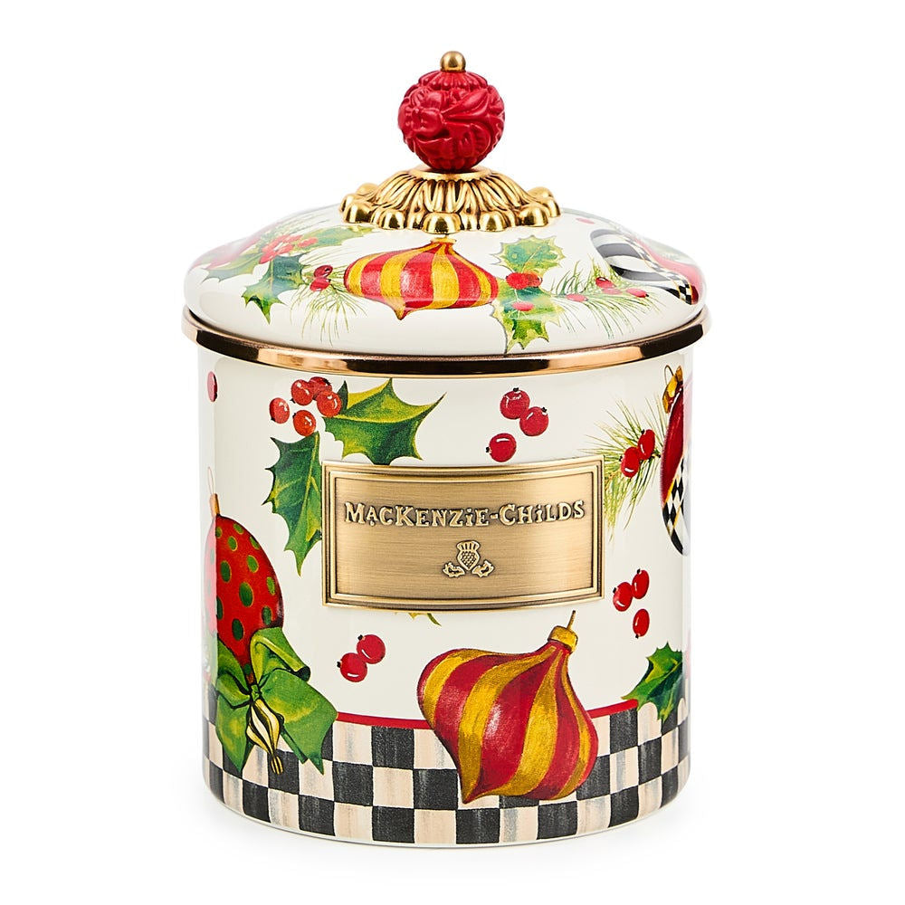 Deck the Halls Small Canister MacKenzie-Childs