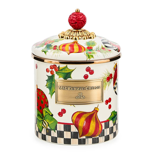 Deck the Halls Small Canister MacKenzie-Childs