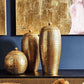 Decorative Aluminium Jar Aleyna Large, Gold - |VESIMI Design| Luxury Bathrooms and Home Decor