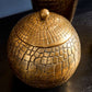 Decorative Aluminium Jar Nadira Small, Gold - |VESIMI Design| Luxury Bathrooms and Home Decor