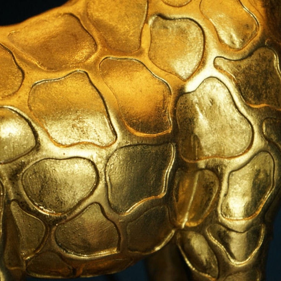 Design Table Lamp Giraffe Lucie in Black and Gold - |VESIMI Design|