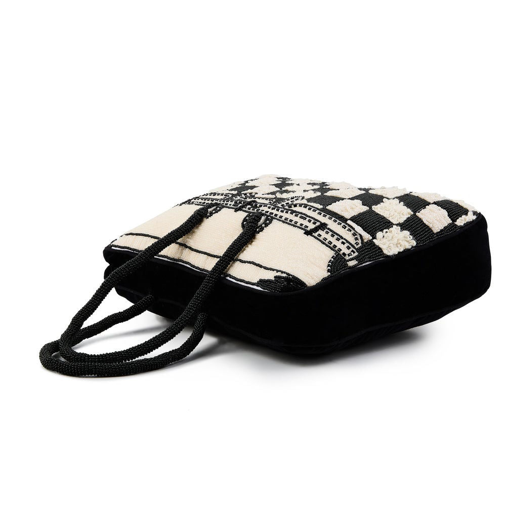 Mackenzie-Childs Doodles Handbag Shaped Throw Pillow