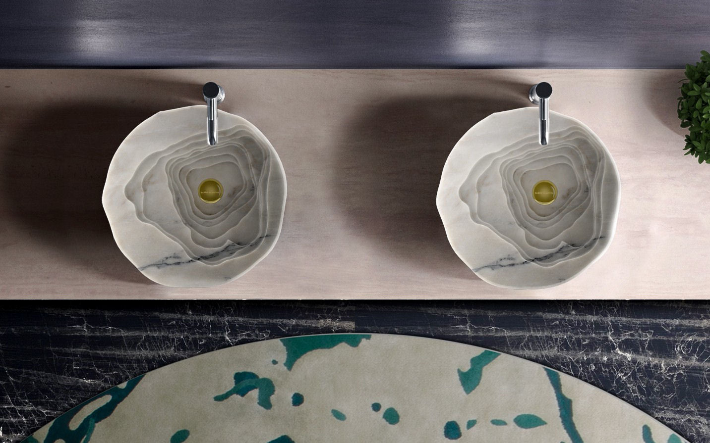 Duorum Unique Marble Vessel Sink by Maison Valentina - |VESIMI Design|