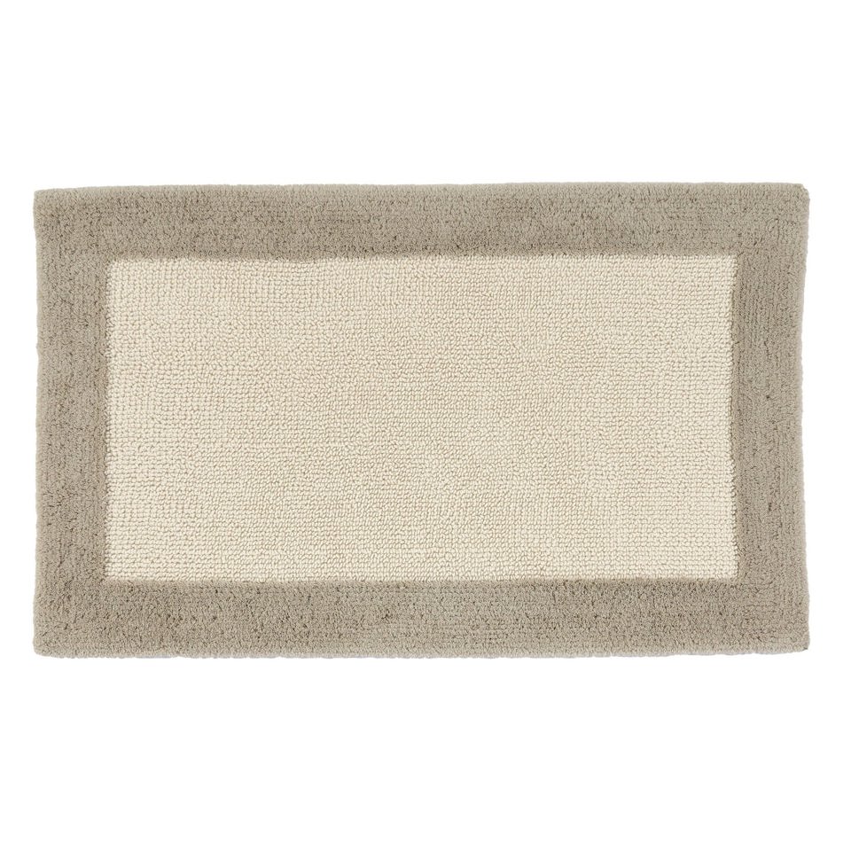 Egyptian Cotton Linen Beige Bath Rug ORIGINE by Abyss & Habidecor - |VESIMI Design|