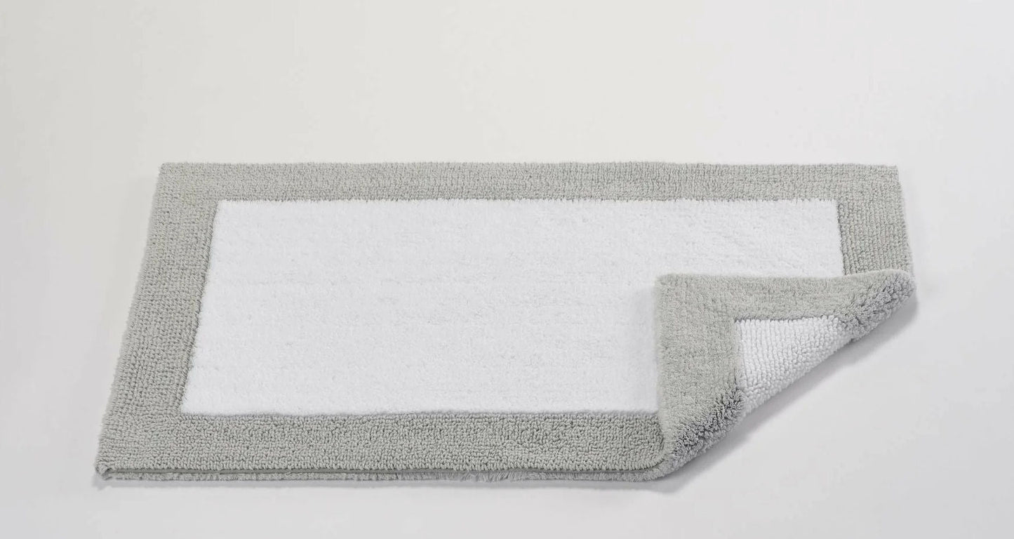 Egyptian Cotton Platinum Grey Bath Rug ORIGINE by Abyss & Habidecor - |VESIMI Design| Luxury Bathrooms and Home Decor