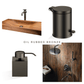 Elegant Handmade Design Bathroom Iroko Wooden Sink - |VESIMI Design|