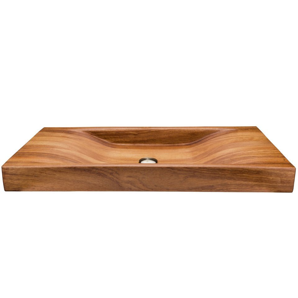 Elegant Handmade Design Bathroom Iroko Wooden Sink - |VESIMI Design|