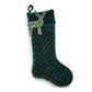 Emerald Beaded Deer Holiday Stocking by MacKenzie - Childs - |VESIMI Design| Luxury Bathrooms and Home Decor