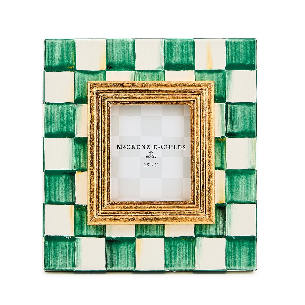 Emerald Check 2.5" x 3" Frame MacKenzie-Childs