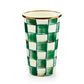Emerald Check 20 Ounce Tumbler MacKenzie-Childs