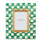 Emerald Check 5" x 7" Frame by MacKenzie-Childs