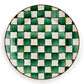Emerald Check Charger/Plate MacKenzie-Childs
