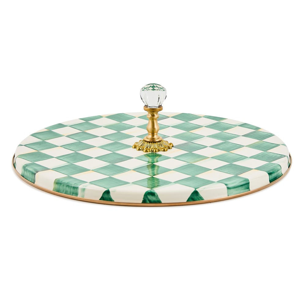 Emerald Check Cheese Course by MacKenzie-Childs