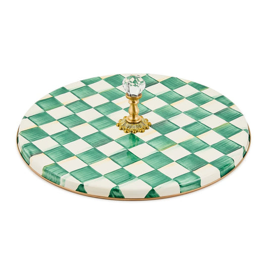 Emerald Check Cheese Course by MacKenzie-Childs