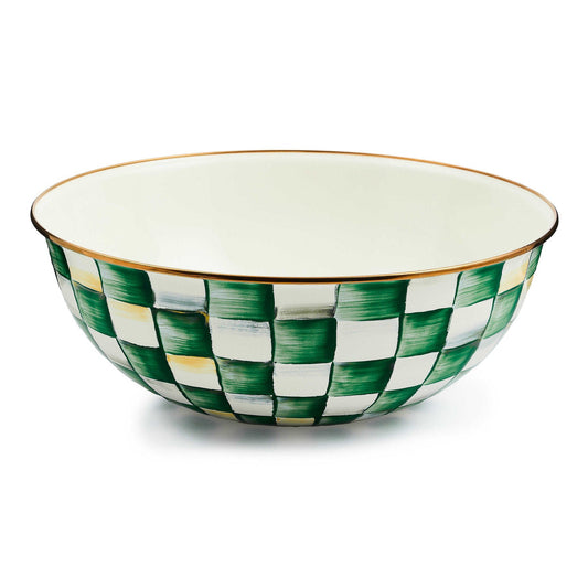 Emerald Check Extra Large Everyday Bowl - |VESIMI Design|