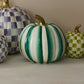 Emerald Stripe Medium Pumpkin by MacKenzie-Childs