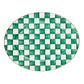 Emerald Check Large Oval Platter