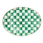 Emerald Check Medium Oval Platter