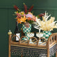 Emerald Check Pedestal Vase by MacKenzie-Childs