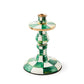 Emerald Check Small Candlestick by MacKenzie-Childs