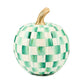 Emerald Check Small Pumpkin by MacKenzie-Childs