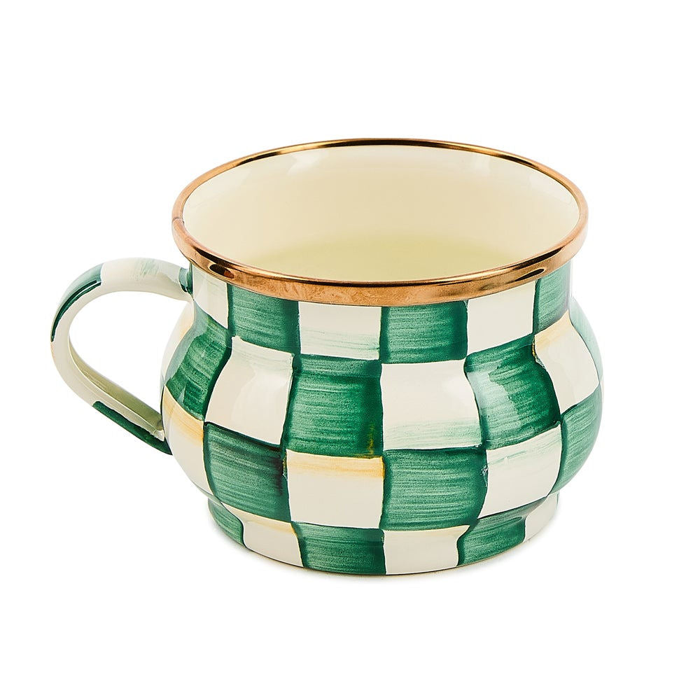 MacKenzie-Childs Emerald Check Teacup