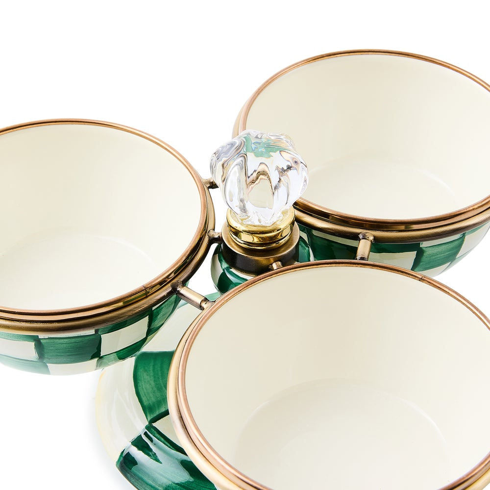 Emerald Check Triplicity by MacKenzie-Childs