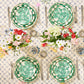 Emerald English Garden Enamel Charger/Plate - |VESIMI Design|