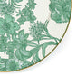 Emerald English Garden Enamel Charger/Plate - |VESIMI Design|