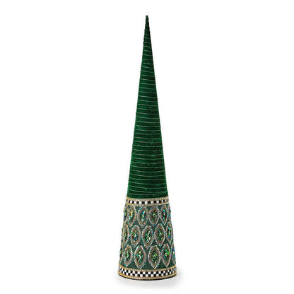 Emerald Luxe Large Beaded Cone Tree - |VESIMI Design| Luxury Bathrooms and Home Decor