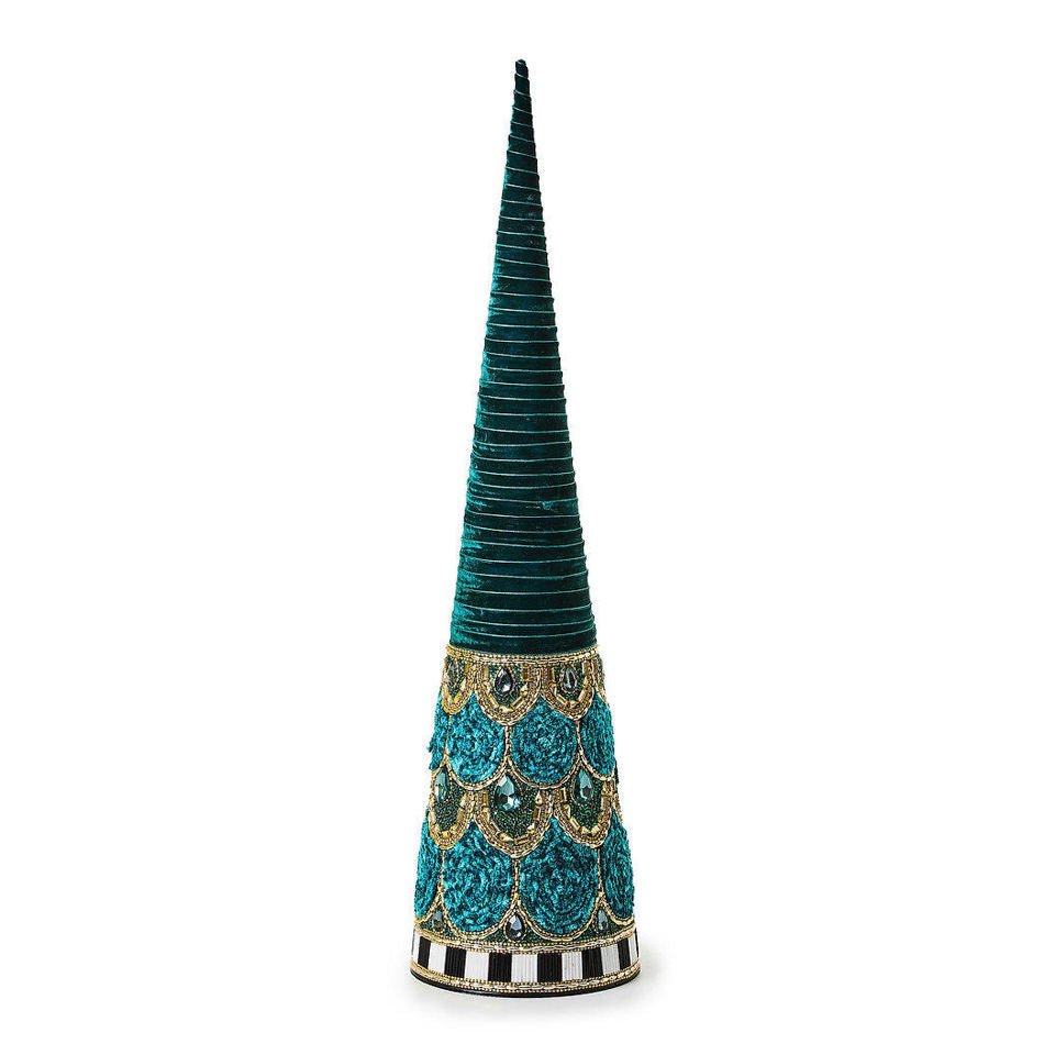 Emerald Luxe Medium Beaded Cone Tree - |VESIMI Design| Luxury Bathrooms and Home Decor