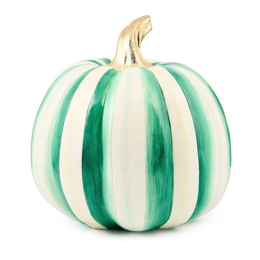 Emerald Stripe Medium Pumpkin by MacKenzie-Childs