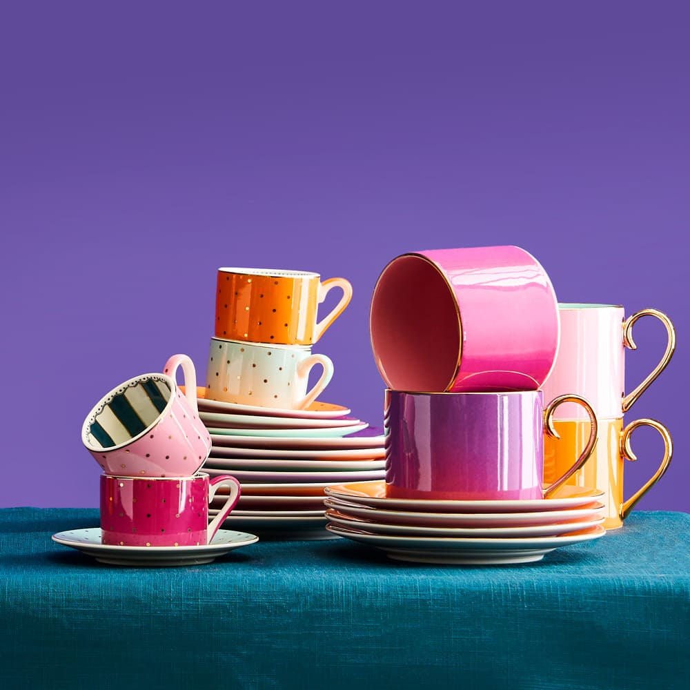 Espresso cups Fancy Colors, set of 4 - |VESIMI Design| Luxury Bathrooms and Home Decor