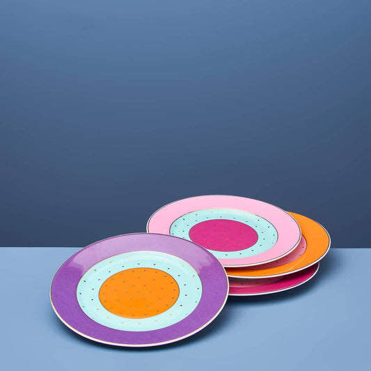 Fancy Colors Dessert Plates, Set of 4 - |VESIMI Design| Luxury Bathrooms and Home Decor