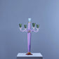 Fancy Crystal Glass Candle Holder - |VESIMI Design| Luxury Bathrooms and Home Decor