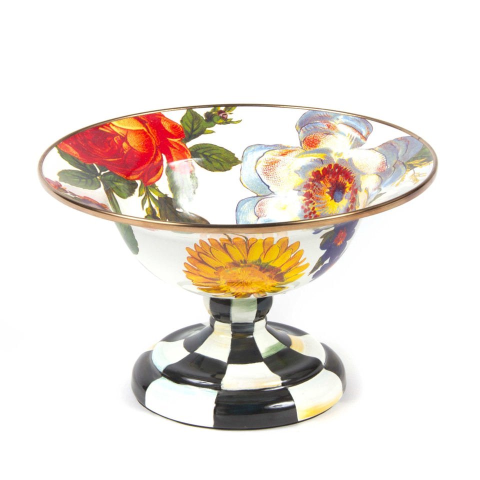 Flower Market Small Compote - White - |VESIMI Design| Luxury Bathrooms and Home Decor