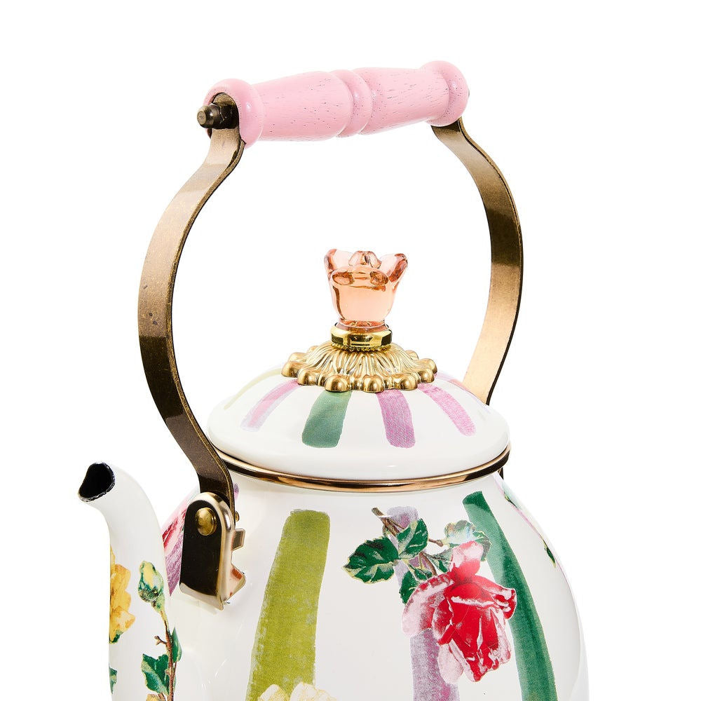 Garden Gala 2 Quart Tea Kettle - MacKenzie-Childs limited edition