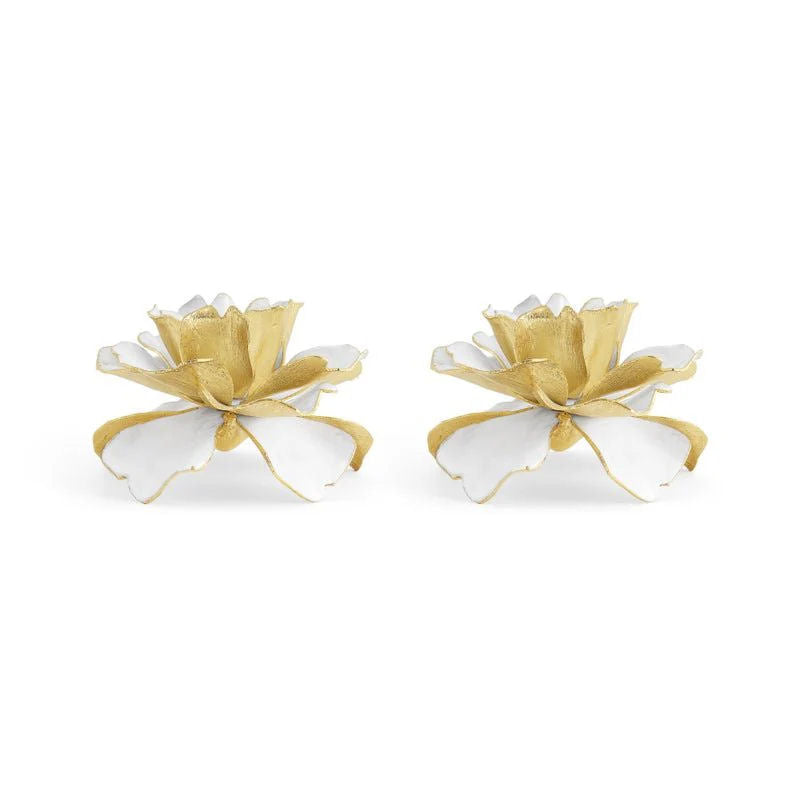 Gardenia Candleholders Set of 2 by Michael Aram
